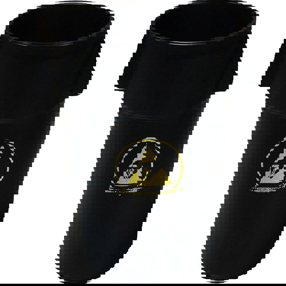 Trash Cans & Recycling Containers; Product Type: Trash Can ; Container Capacity: 44 gal ; Container Shape: Round ; Lid Type: No Lid ; Container Material: Plastic ; Color: Black